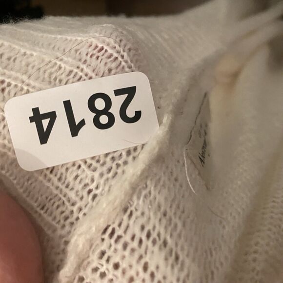 Abercrombie Cardigan Women Small Cream Sweater Waterfall Lagenlook Light Layer - Picture 10 of 10